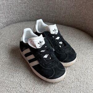 Adidas Toddler Gazelle Shoes - Black/White